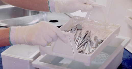 Dental instrument sterilization procedure